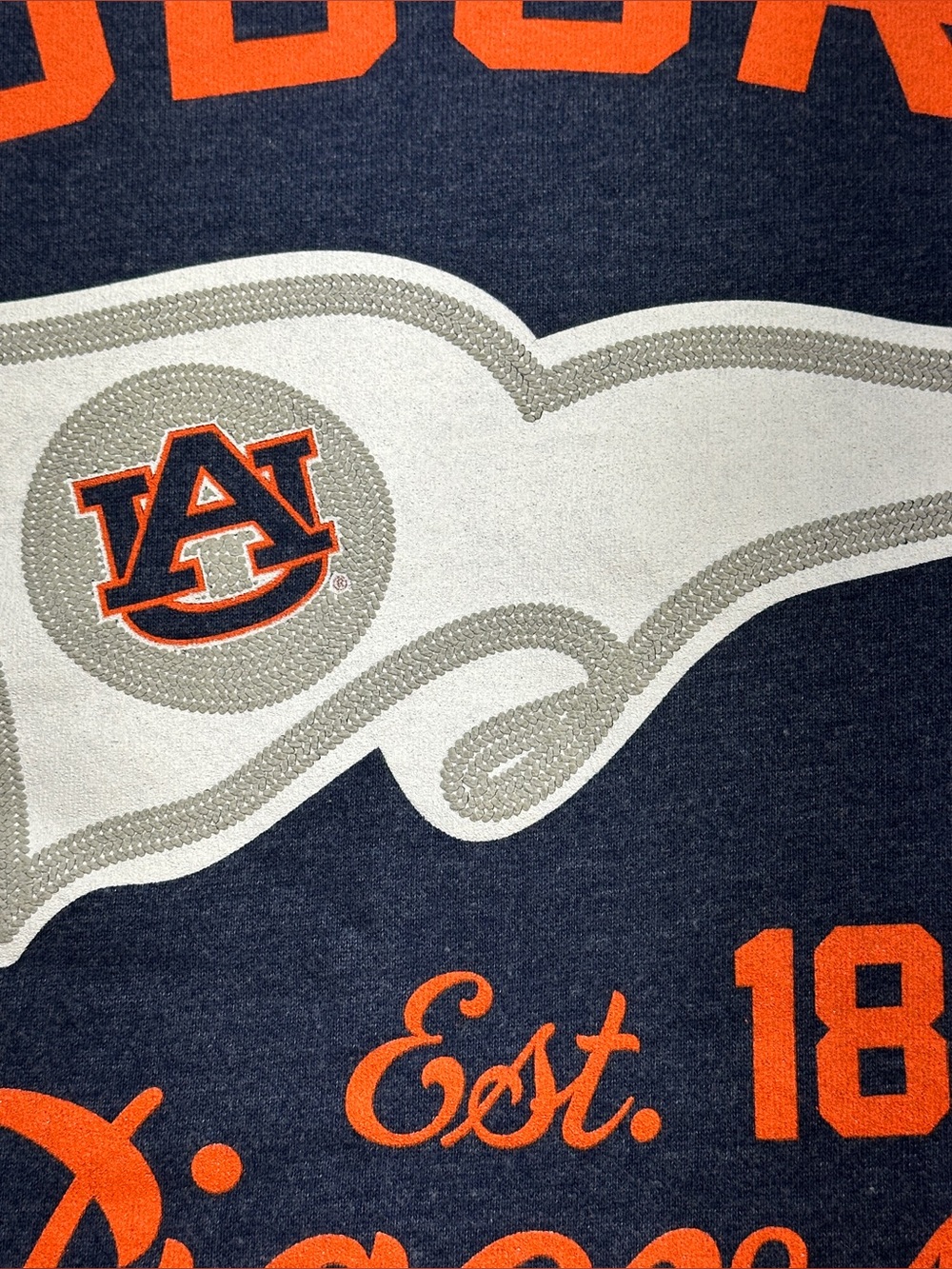 Pressbox Auburn Tigers Fleece Sweatshirt Women’s Large Gray Blue NCAA (e) - Picture 6 of 10